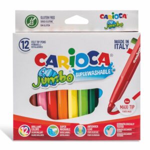 Μαρκαδόροι Carioca Jumbo 12 χρωμάτων